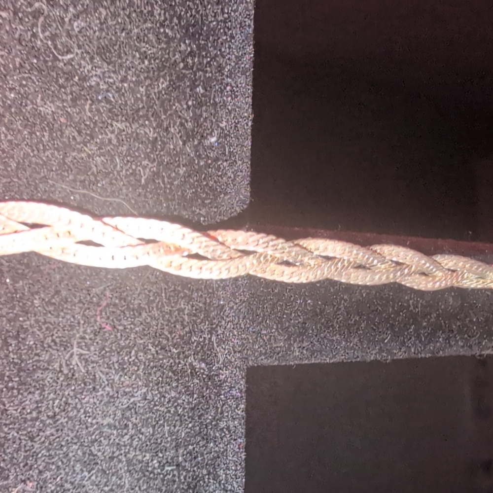 24k gold weave bracelet